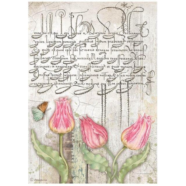 Hârtie de orez cu motive florale