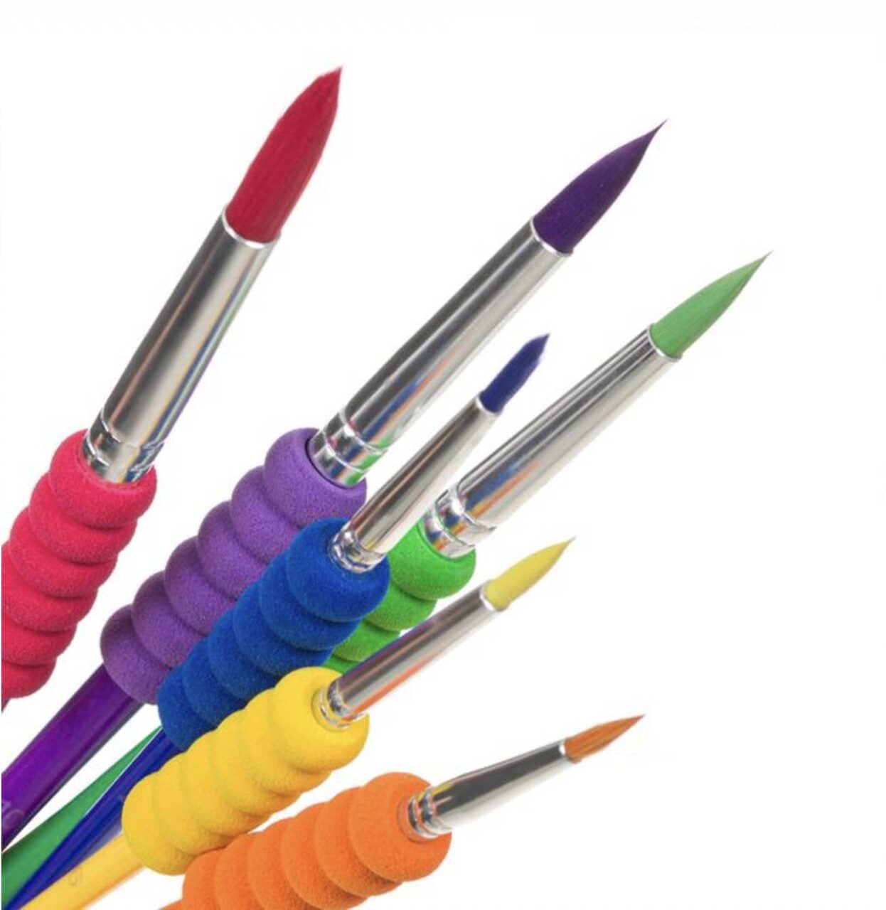 Set de pensule sintetice colorate