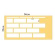 SP11 - Sablon Refolosibil pentru pereti - Caramida - Electro