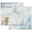 SBBLQ02 - Bloc 22 coli scrapbooking cu 2 fete, 20.3x20.3cm, 170gr. - Blue stars - Stamperia