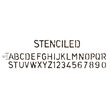 26 - 657828 - Cutter banda decorativa - Stenciled Alphabet - Sizzix