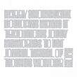 10 - 660976 Set 16 cuttere Thinlits TAIE SI EMBOSEAZA - Holiday Words 2 Block - Sizzix