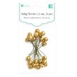 DPZA-008 Set 24 buc bilute decorative glitter auriu 1.2 cm - DP CRAFT