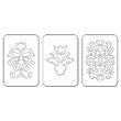 19 - 657739 Set 3 cuttere Sizzlits - Floral Insignia - Sizzix