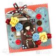 CEKP-010 - Buchet 16 trandafiri din hartie, 2 cm - rosii - DP CRAFT