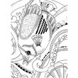 SPECN-C-MP5-SEA - Bloc 16 planse de colorat Colorista - 12.5x18cm - Under the Sea - Crafters