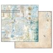 SBBLQ02 - Bloc 22 coli scrapbooking cu 2 fete, 20.3x20.3cm, 170gr. - Blue stars - Stamperia