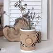 DPTA-007 Rola panglica iuta natur/negru - 6 cm x 2 m - DP CRAFT