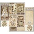 SBBL32 - Bloc 10 coli scrapbooking cu 2 fete, 30.5x30.5cm, 170gr. - Old lace collection - Stamperia