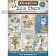 SBBPC02 - Set 24 coli scrapbooking 11,4 x 16,5 cm - BLUE STARS COLLECTION - Stamperia
