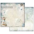 SBBLQ02 - Bloc 22 coli scrapbooking cu 2 fete, 20.3x20.3cm, 170gr. - Blue stars - Stamperia