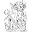 SPECN-C-MP5-SEA - Bloc 16 planse de colorat Colorista - 12.5x18cm - Under the Sea - Crafters