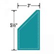 L - 657627 Cutter Bigz L - Trapezoid 7.62 x 13.97 cm Unfinished - Sizzix