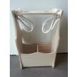6349 - Suport cutie cu maner din lemn, pt 2 sticle de vin - 20.5x12.5x32.5 - PENT.