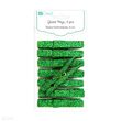 CEOZ-105 Set 8 clestisori cu glitter verde 4.8 cm - DP CRAFT