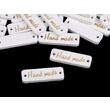 750043 - Etichete lemn Hand Made, 10x30 mm - dreptunghiulara - STKL