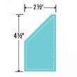 A - 657615 Cutter Bigz - Trapezoid, 6.35 x 11.43 cm Unfinished - Sizzix