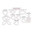 2 - 658858 - Set 9 cuttere Thinlits - Flower Fuchsia