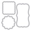 D - 658279 Set 3 cuttere si 3 stampile - Tags - by Hero Arts