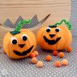 KSPO-025 - Set 120 accesorii pom-pom orange , 1 cm - DP CRAFT