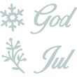 1 - 662158 Set 4 cuttereThinlits - God Jul / Happy Christmas TAIE SI EMBOSEAZA - Sizzix