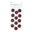 DPNB-002 Set 18 stickere 3D cu glitter Poinsettia- DP CRAFT