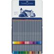Creioane colorate Goldfaber in cutie metalica - Faber-Castell