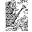 SPECN-C-MP4-BLO - Bloc 16 planse de colorat Colorista - A4 - In full Bloom - Crafters