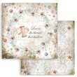 SBBS36 - Bloc 10 coli scrapbooking cu 2 fete, 20.3x20.3cm, 190gr - Romantic Threads - Stamperia
