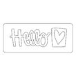 42 - 659956 Cutter Originals - Phrase, Hello 2 - Sizzix