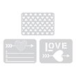17 - 659752 Set 3 cuttere Thinlits - Love by Rachael Bright - Sizzix