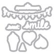 D - 658477 Set 8 cuttere Framlits si 2 placi embosare - Sweet Shoppe - Sizzix