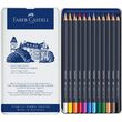 Creioane colorate Goldfaber in cutie metalica - Faber-Castell