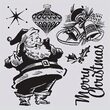 15 - 659377 Set 6 cuttere si 6 stampile - Retro Christmas - by Tim Holtz