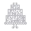 10 - 658926 Cutter Thinlits TAIE SI EMBOSEAZA - Cake, Three Tier - Sizzix