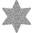 204875673 - Set 40 stelute hartie, argintii - Heyda, 4 modele