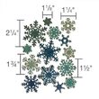8 - 661599 Set 14 Cuttere Thinlits Paper Snowflakes, Mini - Sizzix