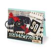 24 - 658552 Cutter Sizzlits banda - Stacked Artful Words - Sizzix