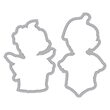 15 - 658420 - Set 2 cuttere Framelits + 2 stampile - Garden Fairies