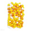 KSPO-053 - Set 120 accesorii pom-pom galbeni, 1 cm - DP CRAFT