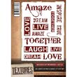 TXT-ST-WORD2 - Set 13 stampile cauciuc - Words of Wonder Set 2 - Crafters Companion