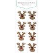 DPNB-008 Set 8 stickere 3D cu glitter Reni - DP CRAFT