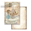SBBPC02 - Set 24 coli scrapbooking 11,4 x 16,5 cm - BLUE STARS COLLECTION - Stamperia