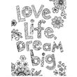 SPECN-C-MP4-BLO - Bloc 16 planse de colorat Colorista - A4 - In full Bloom - Crafters