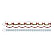 25 - 658760 Cutter banda decorativa Sizzlits - Holly, Beaded & Snowflake Garland - Sizzix