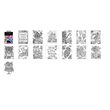 SPECN-C-MP4-BLO - Bloc 16 planse de colorat Colorista - A4 - In full Bloom - Crafters
