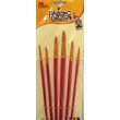 18817 - Set 6 pensule rotunde, sintetice 2, 4, 6, 8, 10, 12 - PENT