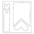 K - 659958 Cutter Bigz - Banners & Hearts - Sizzix