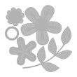 1 - 660869 Set 5 Cuttere Thinlits - Intricate Garden Flowers - Sizzix