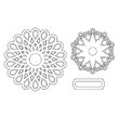 6 - 659109 Set 3 cuttere Thinlits - For the Record 2, Documented - Sizzix